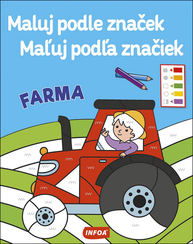 Kniha Maľuj podľa značiek - Farma