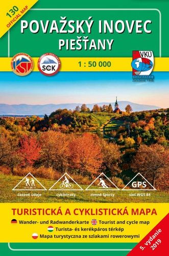 Považský Inovec - Piešťany - TM 130, 1: 50 000