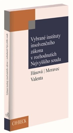 Kniha Vybrané instituty insolvenčního zákona v rozhodnutích Nejvyššího soudu - Tomáš Moravec,Jiřina Hásová,Petr Valenta