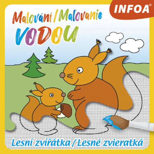 Kniha Malování/Maľovanie vodou Lesní zvířátka/Lesné zvieratká