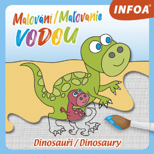 Kniha Malování/Maľovanie vodou Dinosauři/Dinosaury