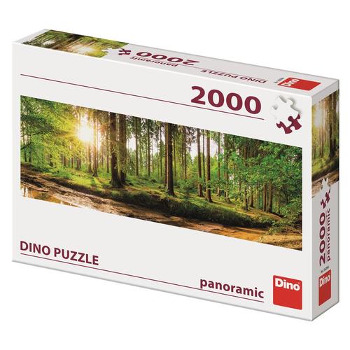 Puzzle Svitanie v lese 2000 panoramic Dino