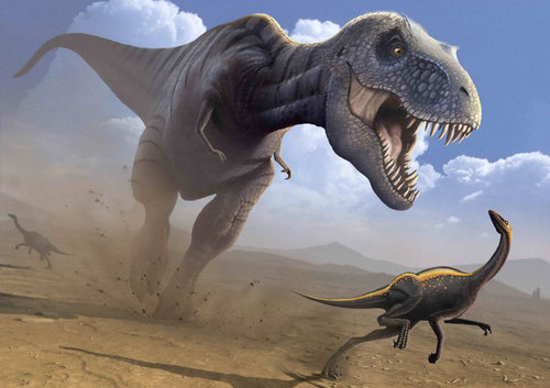 3D pohľadnica Tyranosaurus