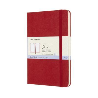 Skicár MOLESKINE tvrdý červený M