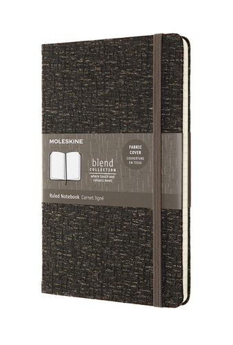 Zápisník MOLESKINE Blend 19 linajkový tm. hnedý L