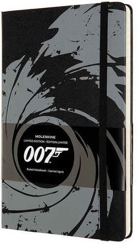 Zápisník MOLESKINE James Bond linajkový čierny L
