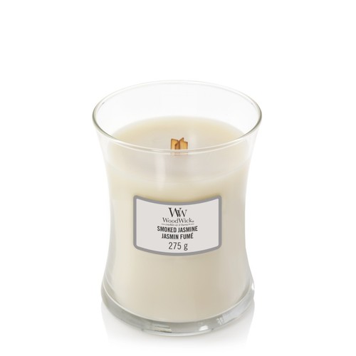 WoodWick sviečka stredná Smoked Jasmine
