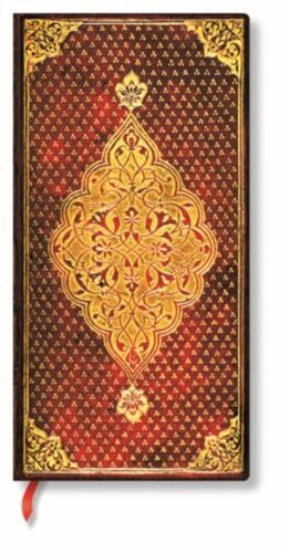 Kniha Paperblanks Zápisník Paperblanks Golden Trefoil Slim Linajkový