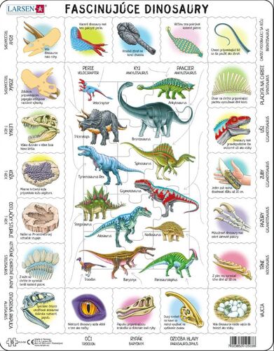 Puzzle Fascinujúce dinosaury Larsen HL9-SK
