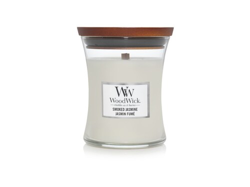 WoodWick sviečka stredná Smoked Jasmine