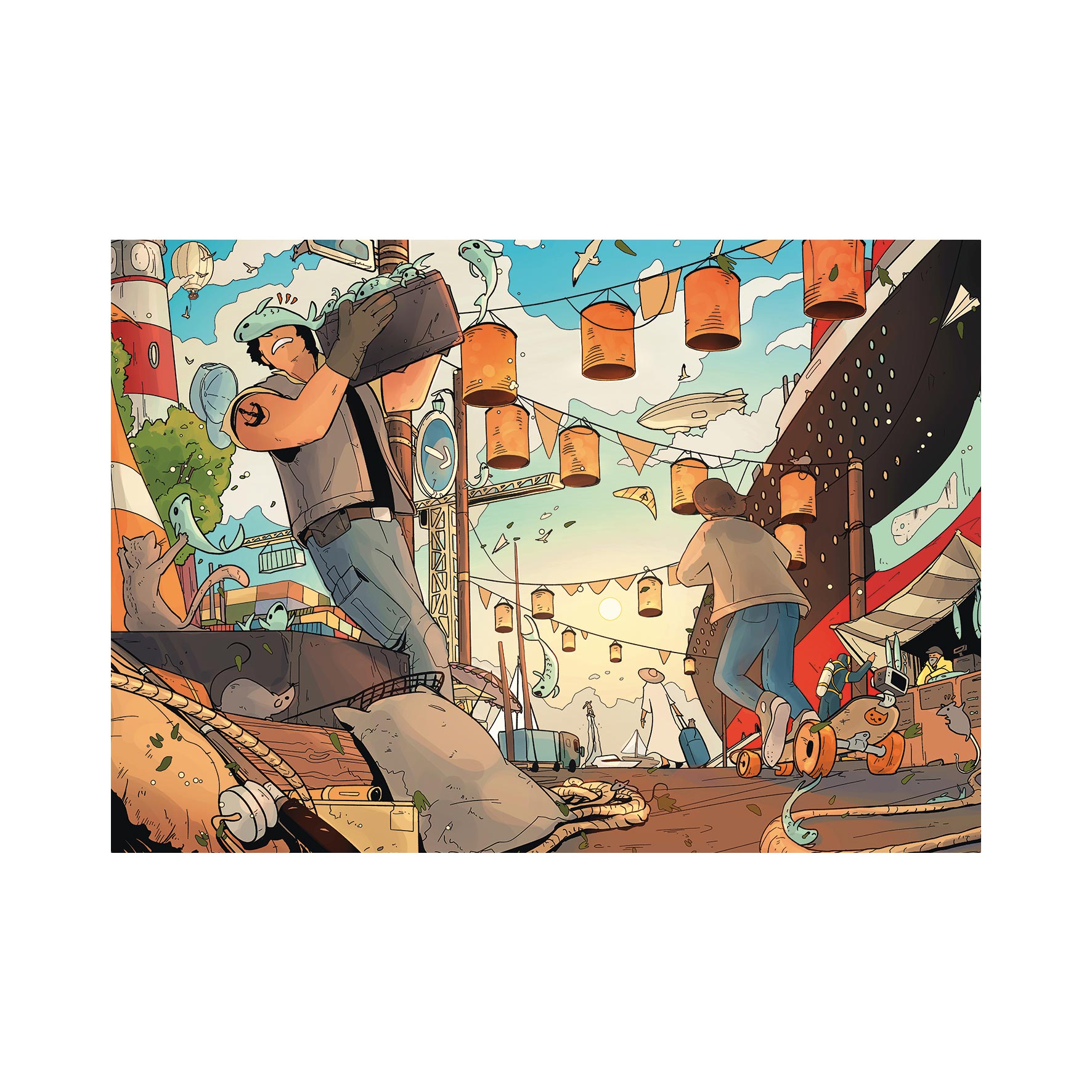 Puzzle Nájdi 10 predmetov: Prístav 300 XL Dino