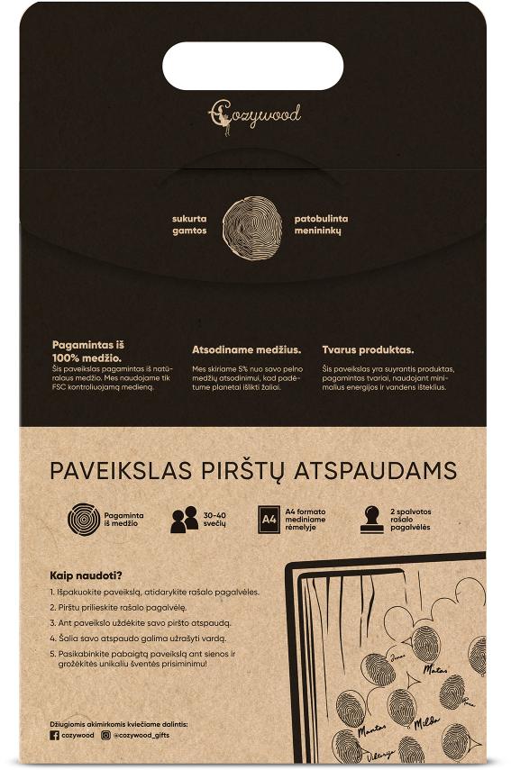 Obraz na odtlačky prstov Strom prianí Cozywood