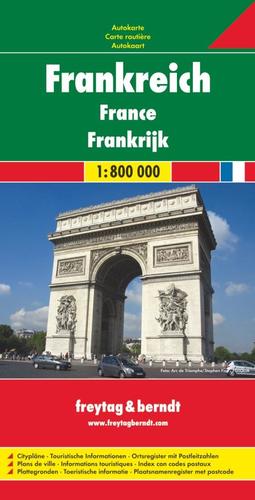 Francie 1:800 000 automapa