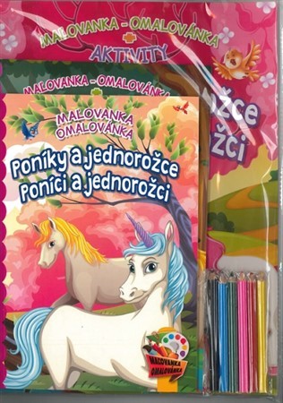 Kniha Komplet Poníky (2 maľovanky+2 aktivity zošity + farebné ceruzky)