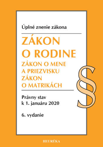 Zákon o rodine Úzz, 6. vydanie, 2020