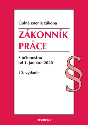 Zákonník práce Úzz, 12. vydanie, 2020