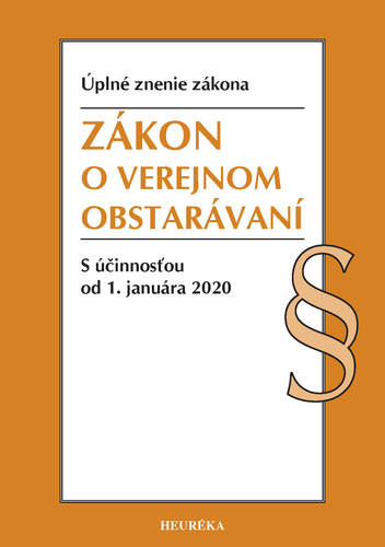 Zákon o verejnom obstarávaní Úzz, 2020
