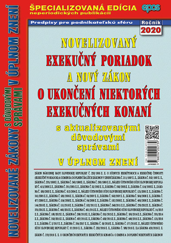 Novelizovaný Exekučný poriadok a nový Zákon o ukončení niektorých exekučných konaní 2/2020