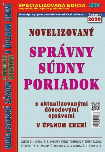 Novelizovaný správny súdny poriadok 8/2020