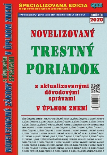 Novelizovaný trestný poriadok 5/2020