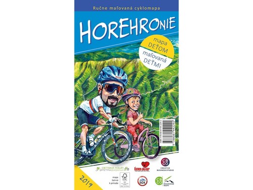 Kniha Horehronie - mapa deťom (cyklomapa)