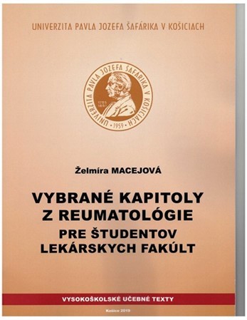 Kniha Vybrané kapitoly z reumatológie pre študentov lekárskych fakúlt - Želmíra Macejová