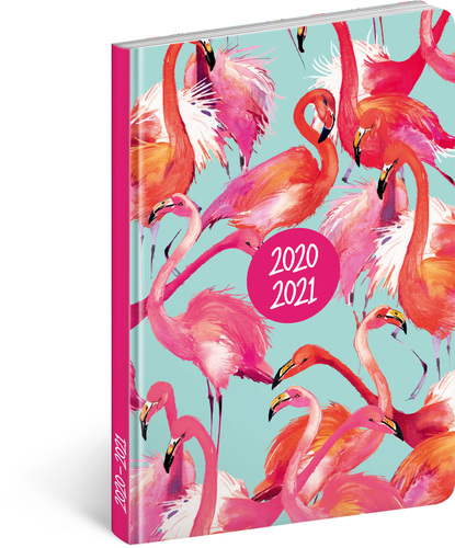 18mesačný diár Petito – Plameniaky 2020/2021, 11 × 17 cm