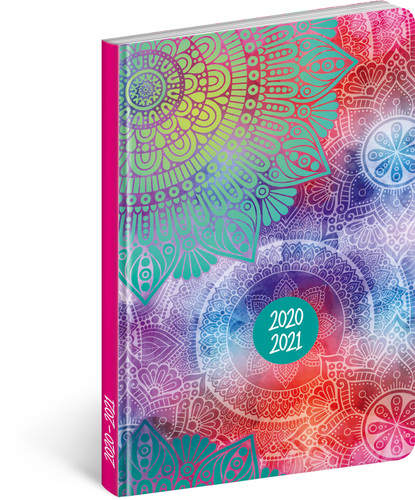 18mesačný diár Petito – Mandala 2020/2021, 11 × 17 cm