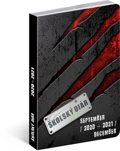 Školský diár Láva SK (september 2020 – december 2021), 9,8 × 14,5 cm