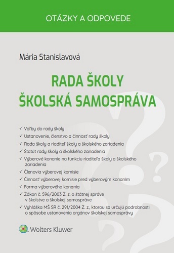 Rada školy Školská samospráva - Mária Stanislavová