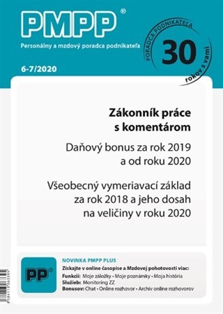 PMPP 6-7/2020 Zákonník práce s komentárom