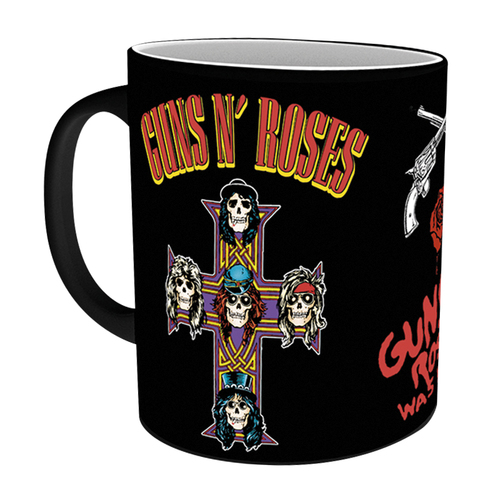 Guns´N Roses: kříž měnící se hrnek 295 ml