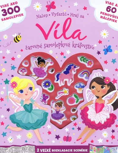 Kniha Víla - čarovné samolepkové kráľovstvo