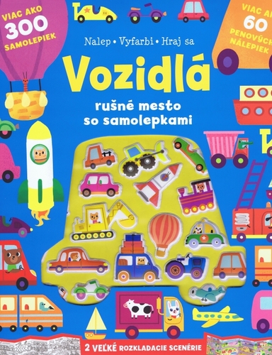 Kniha Vozidlá rušné mesto so samolepkami