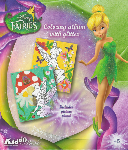 Kiddo – Disney Fairies – Coloring album with glitter