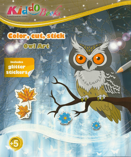 Kiddo - Owl Art with Glitter Stickers
