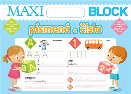 Kniha Maxi Blok - písmená a čísla