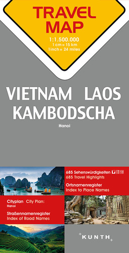 Vietnam / Laos / Kambodža 1:1 400 000