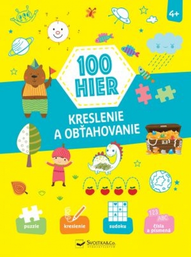Kniha 100 hier, Kreslenie a obťahovanie 4+