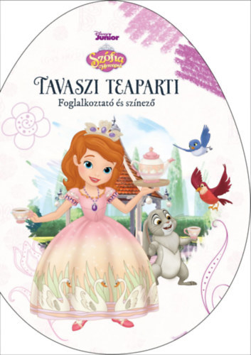 Tavaszi teaparti - Foglalkoztató és színező