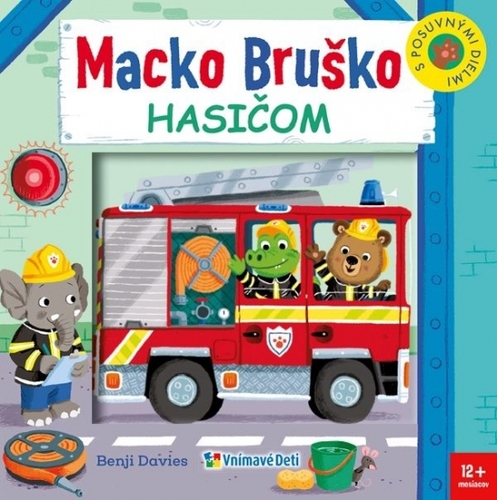Kniha Macko Bruško hasičom