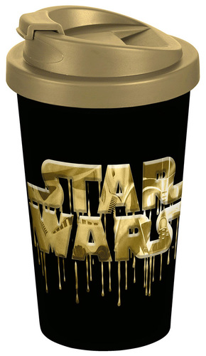 Star Wars: Logo gold Coffee to go pohár 400ml