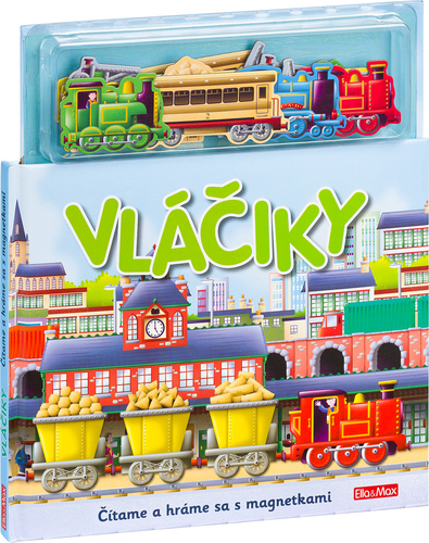 Kniha Vláčiky - Knižka s magnetkami