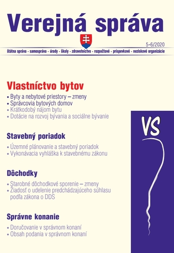 Verejná správa 5-6 2020 – Stavebné konanie a vlastníctvo bytov, Stavebné povolenie - postup