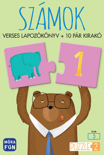 Számok - Verses lapozókönyv + 10 pár kirakó