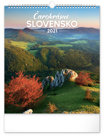 Nástenný kalendár Čarokrásne Slovensko SK 2021, 30 × 34 cm