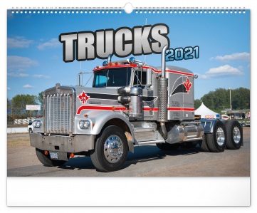 Nástenný kalendár Trucks 2021, 48 × 33 cm