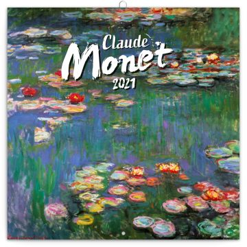 Poznámkový kalendár Claude Monet 2021, 30 × 30 cm
