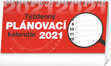 Stolový kalendár Plánovací riadkový SK 2021, 25 × 12,5 cm