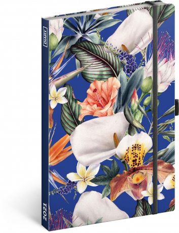 Týždenný diár Tropical 2021, 13 × 21 cm